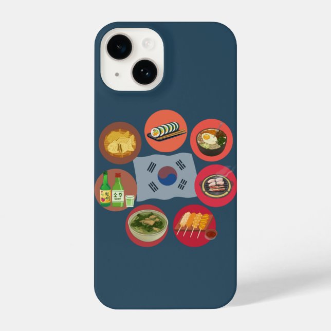 Korean food phone case (Back)