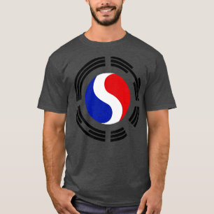 Korean French Multinational Patriot Flag Series T-Shirt