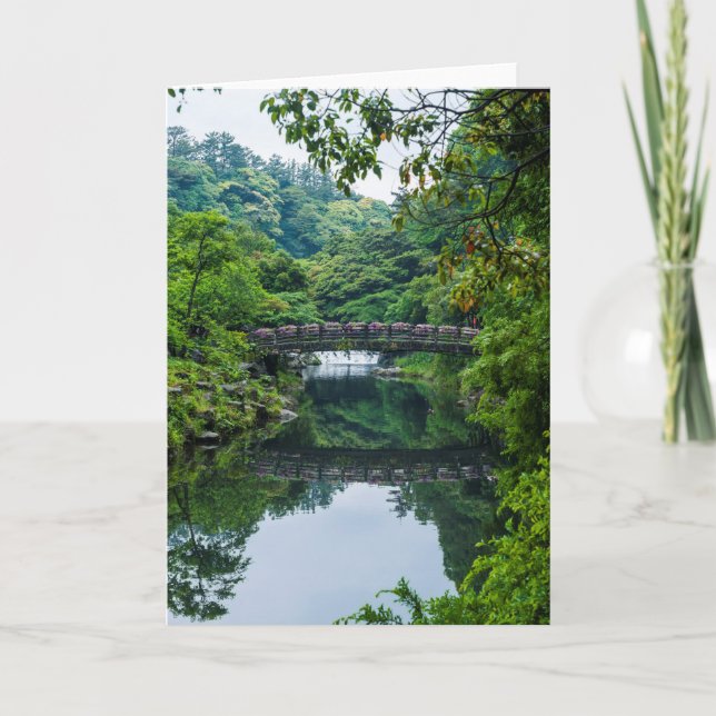 Korean Garden And Bridge Card (Front)