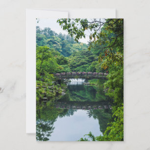 Korean Garden And Bridge Thank You Card