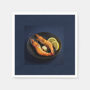 Korean Grilled King Prawn (Daegae Gui) Napkin