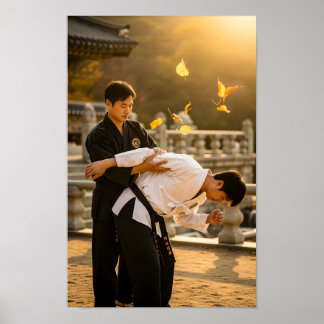 Korean Hapkido Self Defence Poster
