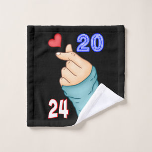 Korean Heart 2024 Wash Cloth
