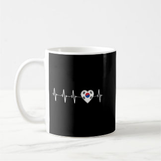 Korean Heartbeat I Love South Korea Heart Flag Gif Coffee Mug