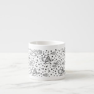 Korean Jagae 자개 (Mother of Pearl) Design Espresso Cup