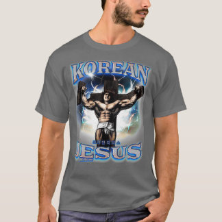 Korean Jesus Blue T-Shirt