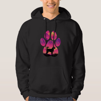 Korean Jindo Paw Mum Dad Dog Lover Women Men Hoodie