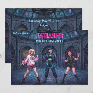 Korean K-Pop Inspired Birthday Invitation