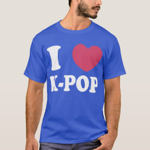 Korean K-pop Snap Finger Heart Hand I Love You Kpo T-Shirt