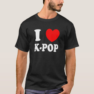 Korean K Pop Snap Finger Heart Hand I Love You Kpo T-Shirt