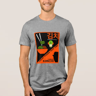 Korean Kimchi Kitchen Art Tri-Blend Shirt