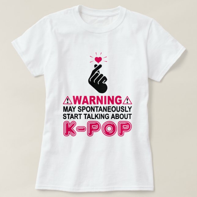 Korean KPop Music Fans Lovers Women Men Girls Teen T-Shirt (Design Front)