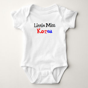 korean little miss baby bodysuit