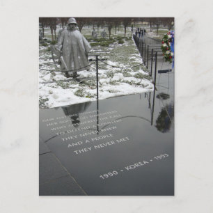 korean memorial postcard