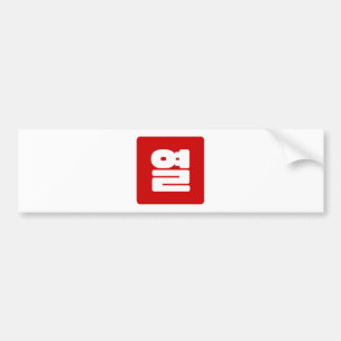 Korean Number 10 Ten 열 【Yeol】 Hangul Bumper Sticker