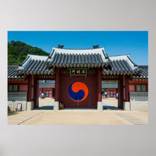 Korean Palace Gate Poster