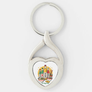 Korean Pop Culture Chest Print Key Ring
