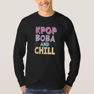 Korean Pop Music Boba Drink K Pop Bubble Tea T-Shirt