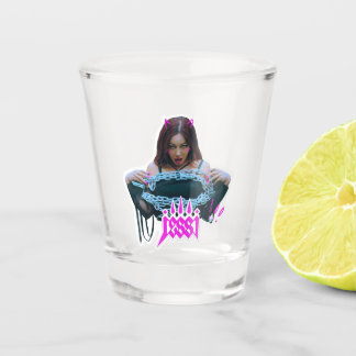 Korean rapper jessi kpop  shot glass