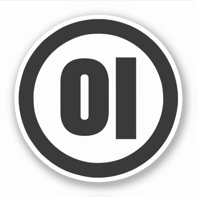 Korean Sino Number 2 Two 이 【I】 Hangul (Front)