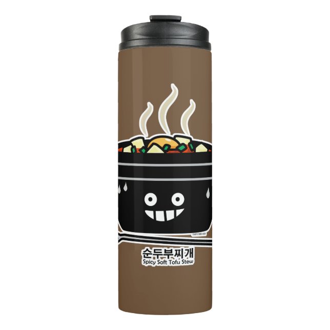 Korean Spicy soft Tofu Stew soup Sundubu jjigae Thermal Tumbler (Front)