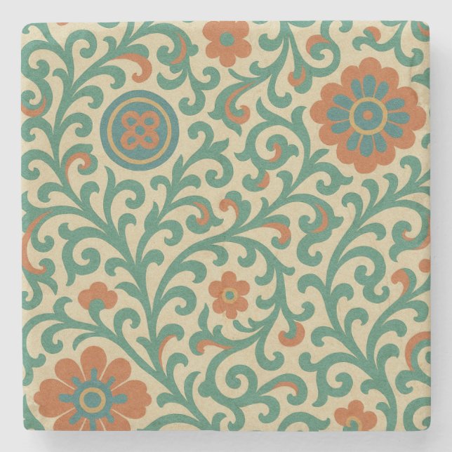 Korean Style Pattern Coaster | Hanok-Inspired Gift (Front)