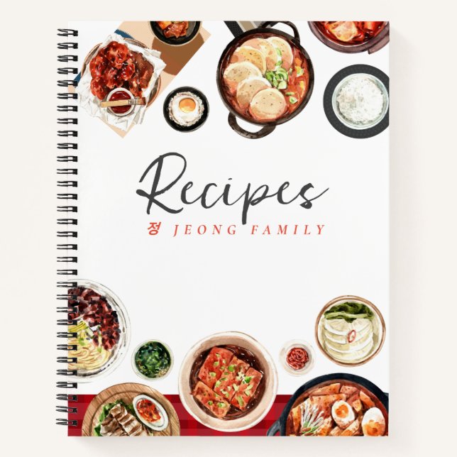 Korean Theme Recipe Book (Front)