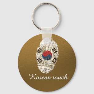 Korean touch fingerprint flag key ring