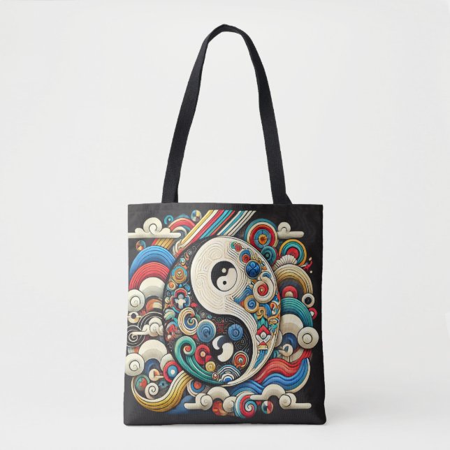 Korean tradition Taegeuk Tote Bag (Front)