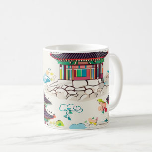  Korean traditional pattern mug