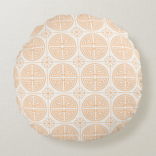 Korean traditional patterns Round Pillow