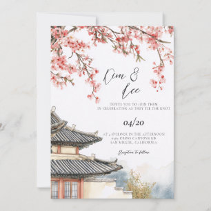 Korean Traditional Wedding Invitation