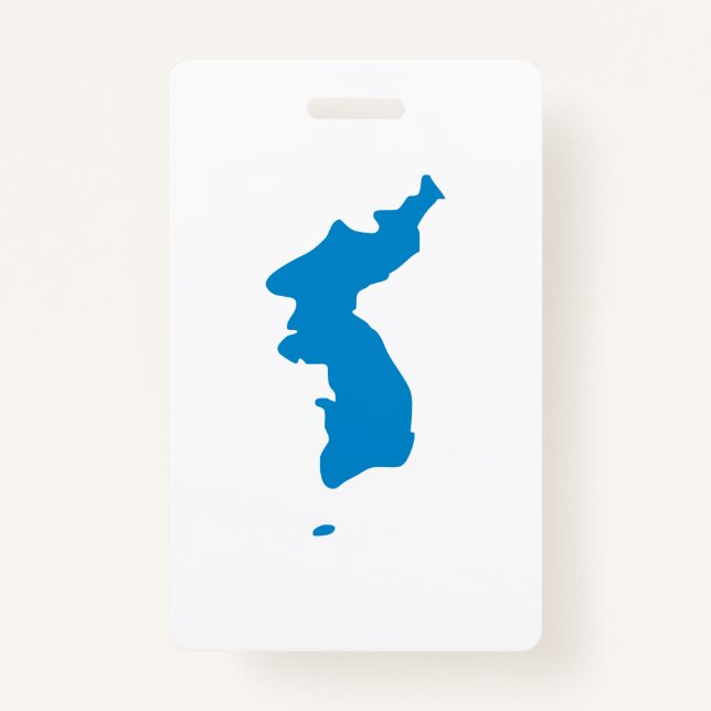 Korean Unification Flag ID Badge (Back)