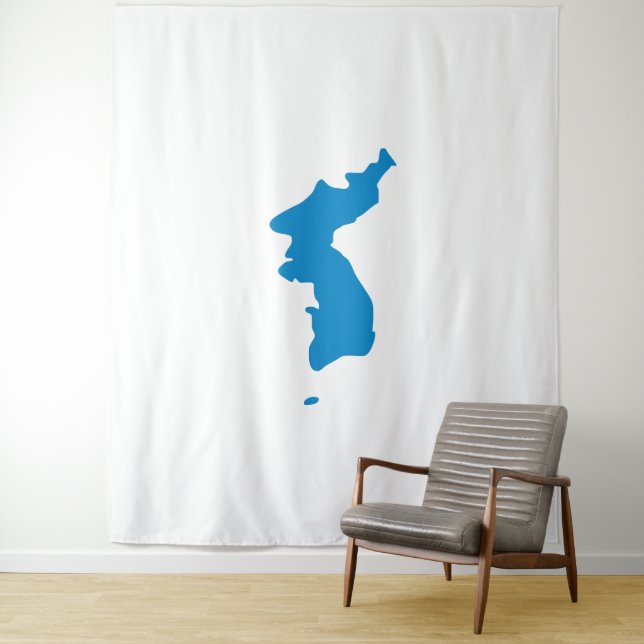 Korean Unification Flag Tapestry (In Situ)
