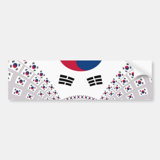 Korean Vibes: A Message of Peace Bumper Sticker (Front)