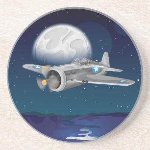 Korean War Fighter Aeroplane Coaster