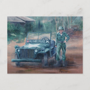 Korean War Hero Post Card