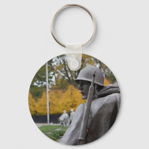 Korean War Memorial veterans Status Key Ring