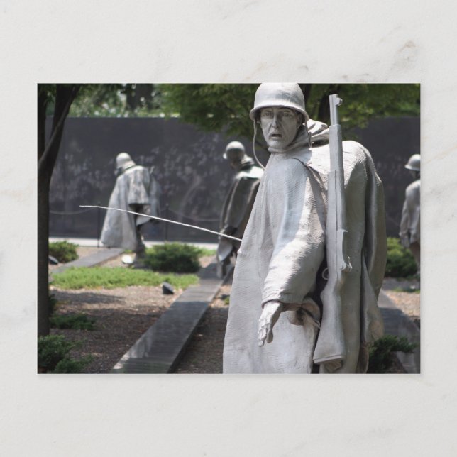 Korean War Memorial Veterans Status Postcard (Front)