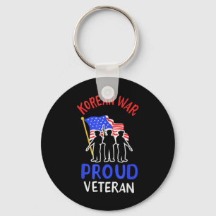 Korean War Proud Veteran  Key Ring