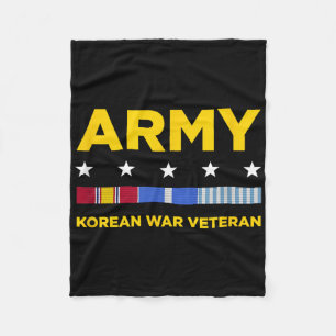 Korean War Veteran Shirt_ Army Fleece Blanket