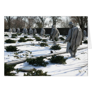Korean War Veterans Memorial snow
