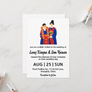korean wedding invitation