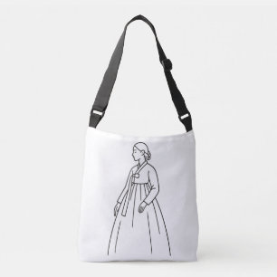 Korean woman wearing traditional hanbok Crossbody Bag
