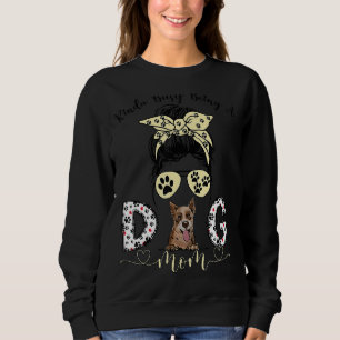 Korean Yellow Spitz  Kinda Busy Being A Dog Mum Me Sweatshirt