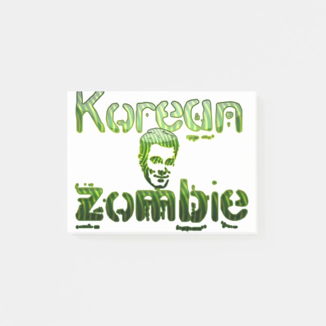 korean, zombie post-it notes (Front)