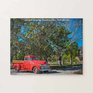 Koreshan State Park Florida. Christmas Greetings Jigsaw Puzzle