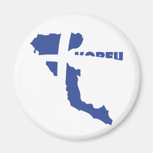 korfu corfu greek island magnet