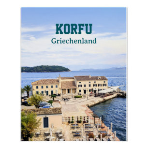 Korfu Griechenland Poster