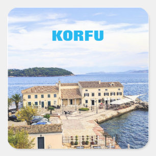 Korfu Griechenland Square Sticker